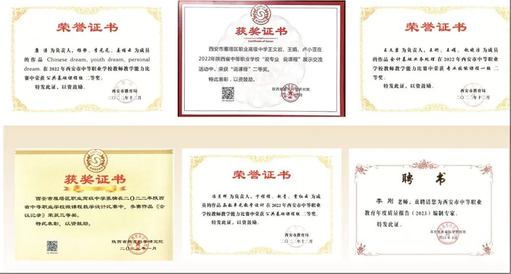 2025年西安市雁塔区职业高级中学招生简章相关图片